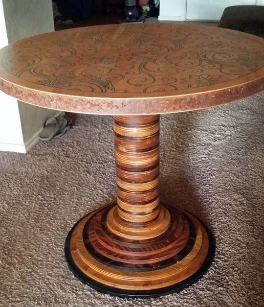 Pedestal Table with Weighted Base
